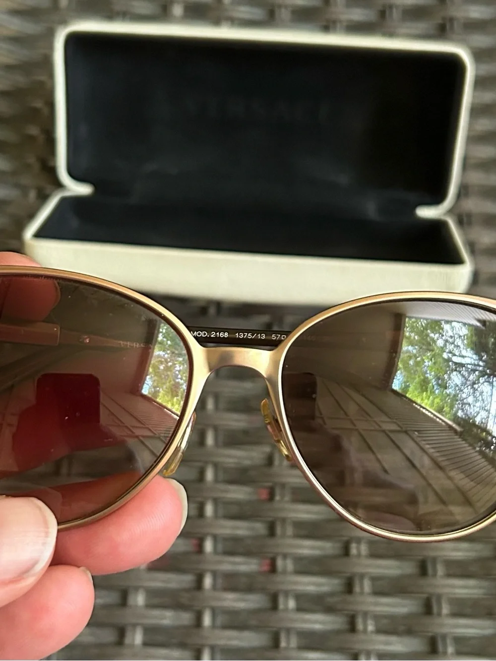 Versace rose gold sunglasses as is